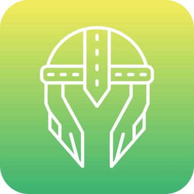 Kask simgesi vektör illüstrasyonu 