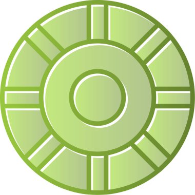 Renk Çemberi web simgesi, vektör illüstrasyonu