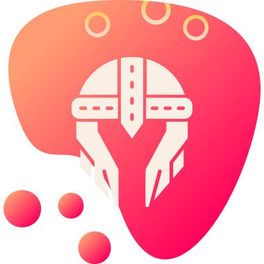 Kask simgesi vektör illüstrasyonu 