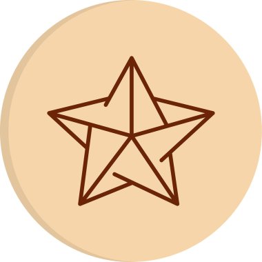 Yıldız web simge vektör çizim 