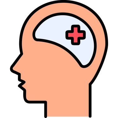 Klinik Psikoloji vektör çizimi tasarımı