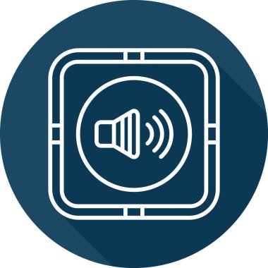 Ses Web simgesi, vektör çizim