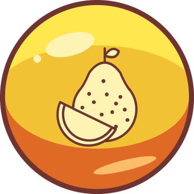  Pomelo web simgesi vektör illüstrasyonu