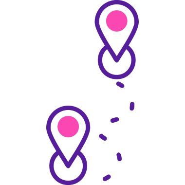 Rotadan. Web simgesi basit illüstrasyon