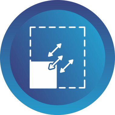 Ölçeklendirilebilirlik simgesi, vektör illüstrasyonu basit tasarım