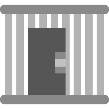 Mahkûm web simgesi, vektör illüstrasyonu