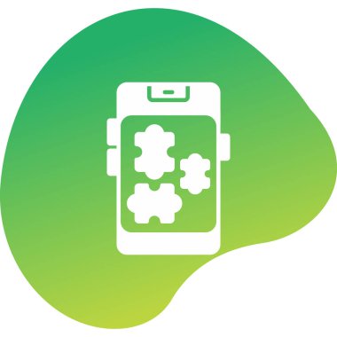 vektör illüstrasyonu, bulmaca ögesi simgesi 