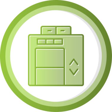 Asansör web simgesi, vektör illüstrasyonu