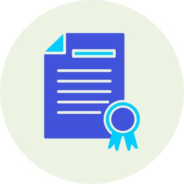 Sertifika. Web simgesi basit tasarım