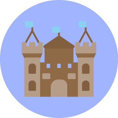 Castle vektör resimleme tasarımı