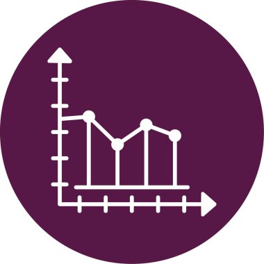 Büyüme grafiği Web simgesi basit illüstrasyon  