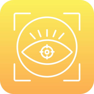 vizyon web simgesi, vektör illüstrasyonu 