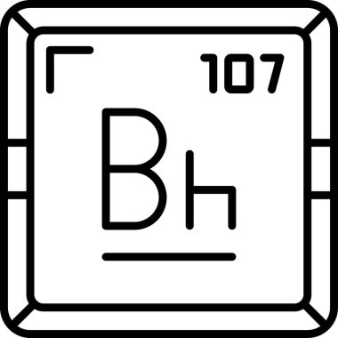 bohrium, periyodik tablo simgesi