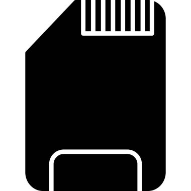 SD kart simgesi vektör illüstrasyonu