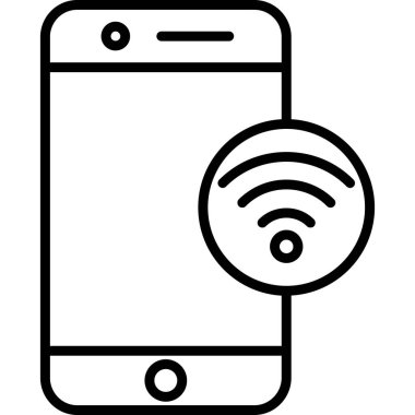 wifi vektör simgesi modern basit illüstrasyon 