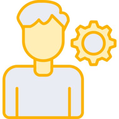 kişisel beceri simgesi, vektör illüstrasyonu basit tasarım