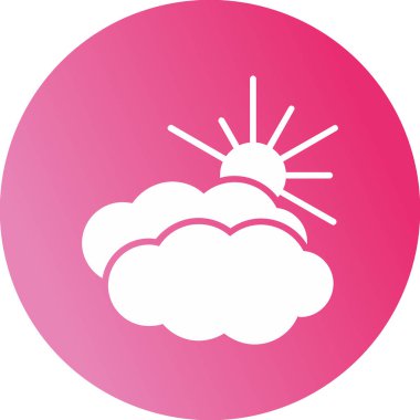 cloudy weather. web icon simple illustration