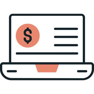 Eğilim biçimi izole edilmiş arka planda mali simge 