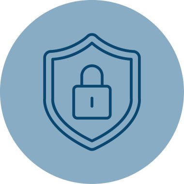 Güvenli simgenin vektör illüstrasyonu 