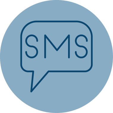 SMS web simge vektör çizim 