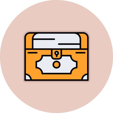 Göğüs simgesi, vektör illüstrasyonu basit tasarım