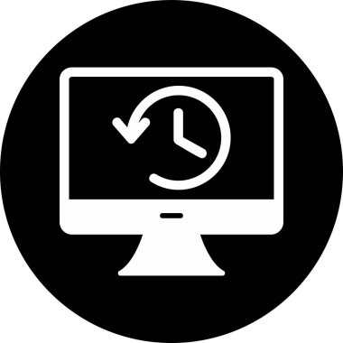 Tarih web simgesi. Basit resimleme