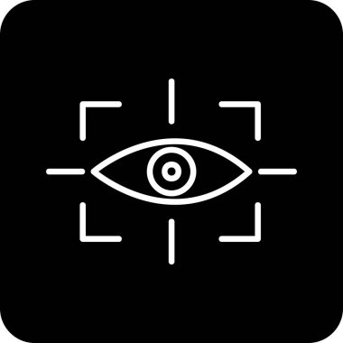 vizyon web simgesi, vektör illüstrasyonu 