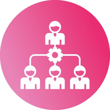 İnsan kaynakları yönetim vektörü düz vektör çizimi 