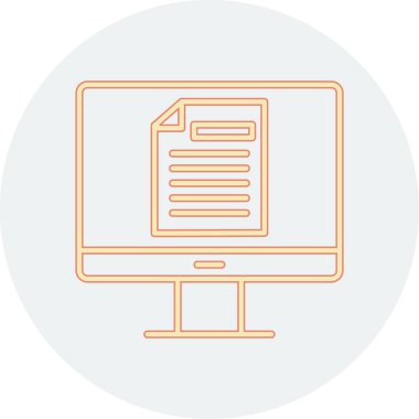 Çevrimiçi Test Ağı simgesi, vektör illüstrasyonu