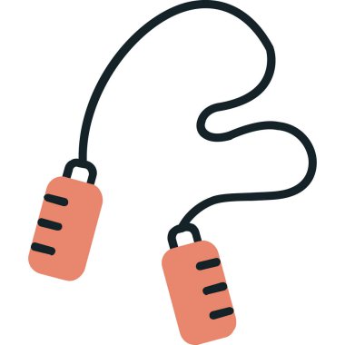 atlama ipi web simgesi, illüstrasyon vektör