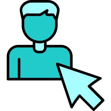 Seçili web simgesi vektör illüstrasyonu