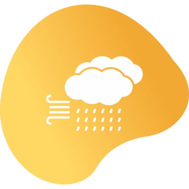 Storm Web simgesi, vektör illüstrasyonu 