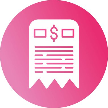 fatura simgesi vektör illüstrasyonu