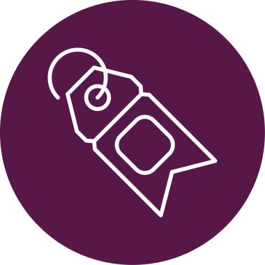 Etiket. Web simgesi basit illüstrasyon