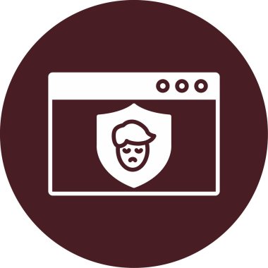 Ebeveyn Denetim simgesi, vektör illüstrasyonu basit tasarım