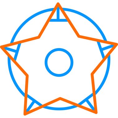 Yıldız web simge vektör çizim 