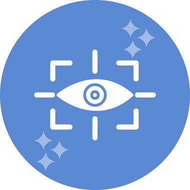 vizyon web simgesi, vektör illüstrasyonu 