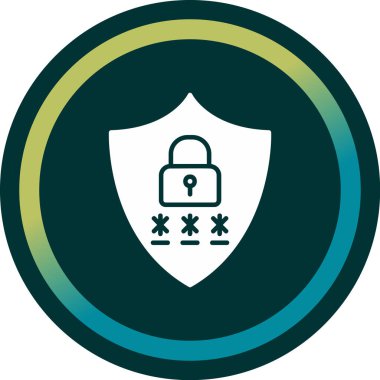 Gizlilik simgesi vektör illüstrasyon tasarımı