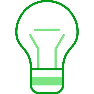 ampul simgesi, vektör illüstrasyonu 