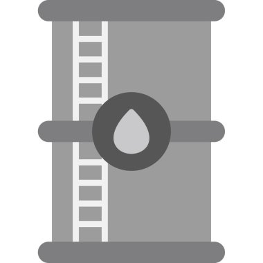 Petrol varili ikonu. Web simgesi vektör illüstrasyonu