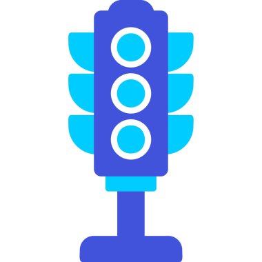 Trafik ışığı. Web simgesi basit illüstrasyon