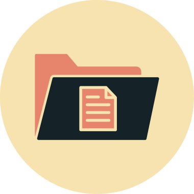 dosya dizini vektör illüstrasyonu        