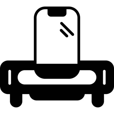 telefon dokusu simgesi, vektör illüstrasyonu basit tasarım