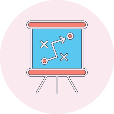 Strateji Simgesi Vektör illüstrasyonu 