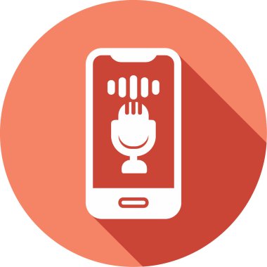 ses kontrolü, mikrofon web simgesi, basit vektör illüstrasyonu 