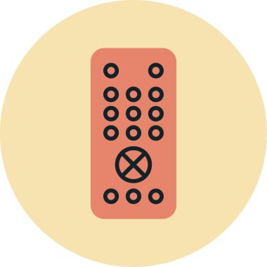 Uzaktan kumanda simge vektör çizim