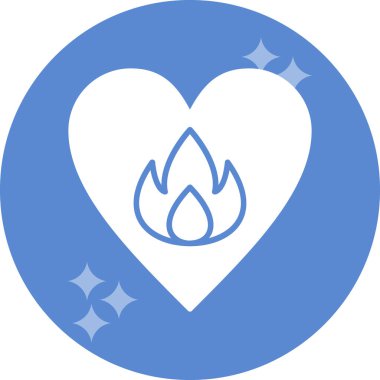 Tutku web simgesi basit illüstrasyon