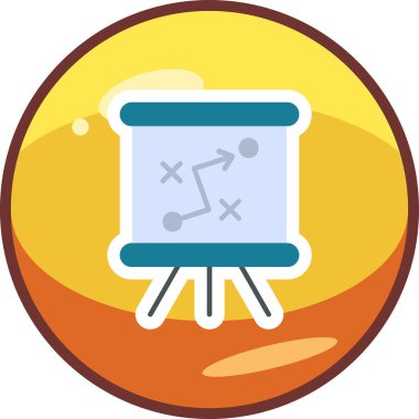 Strateji Simgesi Vektör illüstrasyonu 