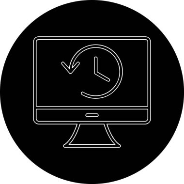 Tarih web simgesi. Basit resimleme