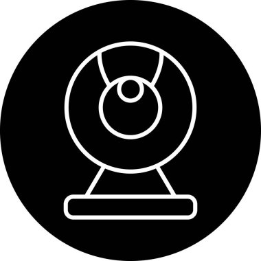 Web kamera simge vektör çizim